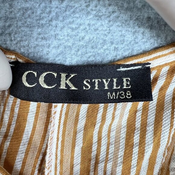 CCK Style Womens M Drop Crotch Wide Leg Harem Style Romper Sleeveless Adj Strap - Picture 12 of 14